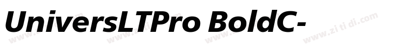 UniversLTPro BoldC字体转换